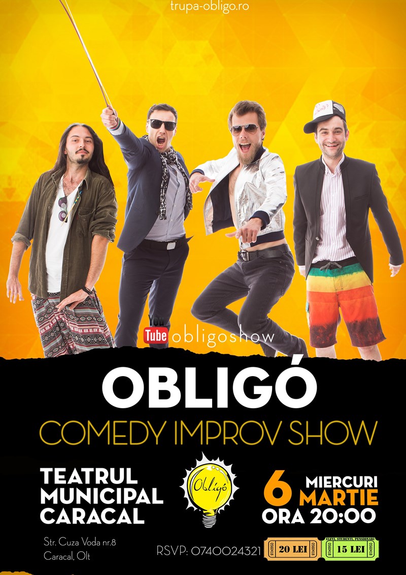 bilete Obligo Comedy Improv Show