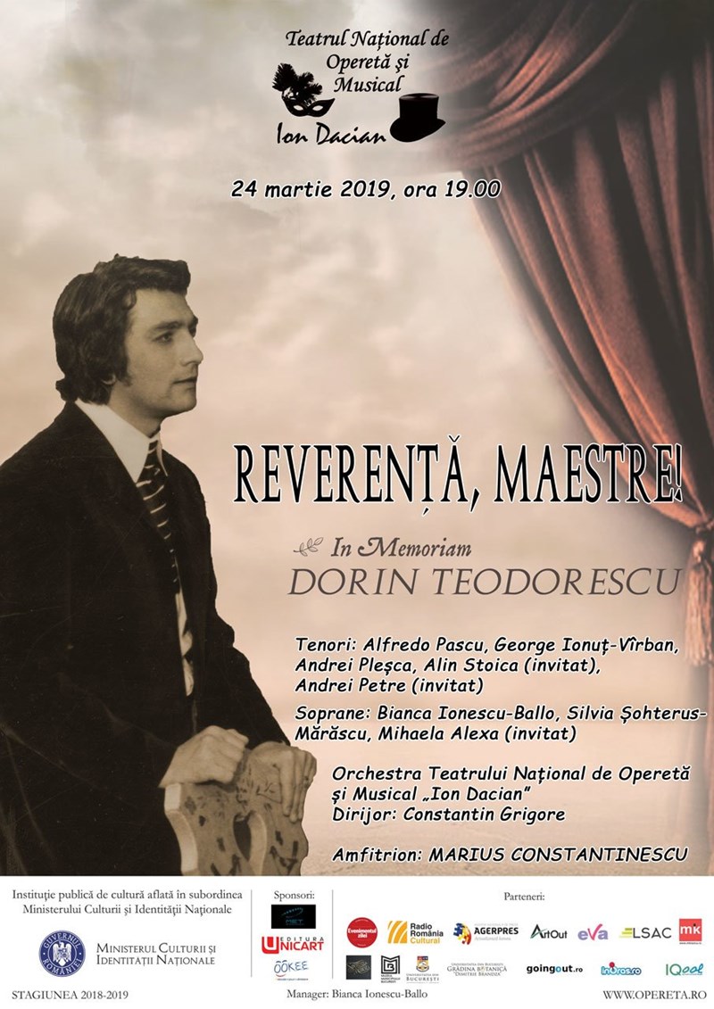 bilete Reverenta, Maestre! In Memoriam Dorin Teodorescu