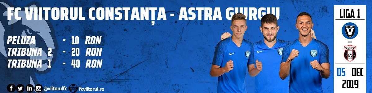 bilete FC VIITORUL - AFC ASTRA Giurgiu - CASA Liga 1