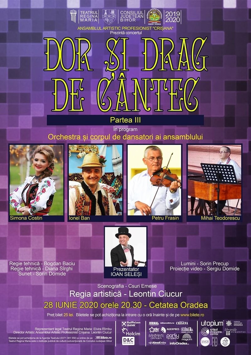 bilete Dor si drag de cantec