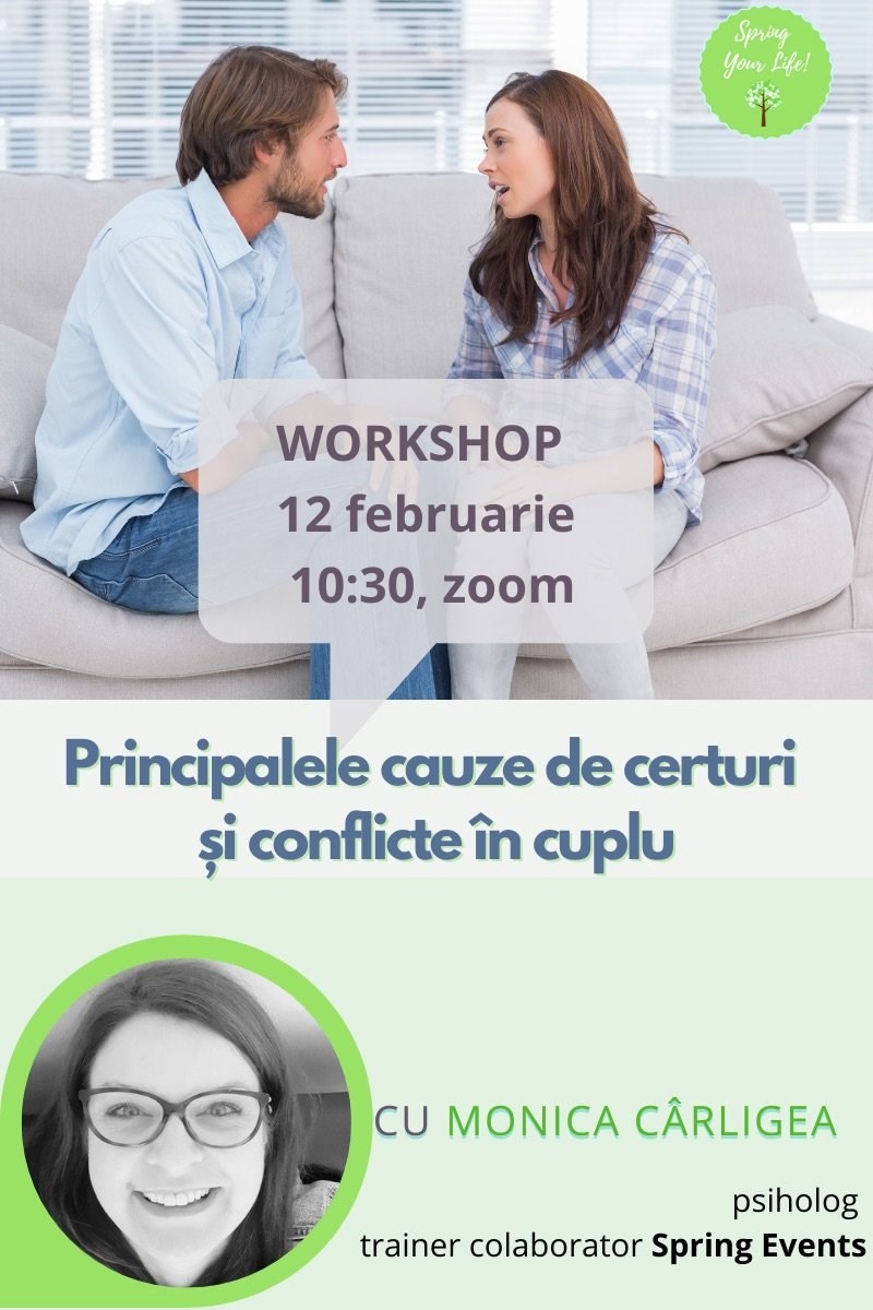 bilete Workshop - Principalele cauze de certuri si conflicte in cuplu