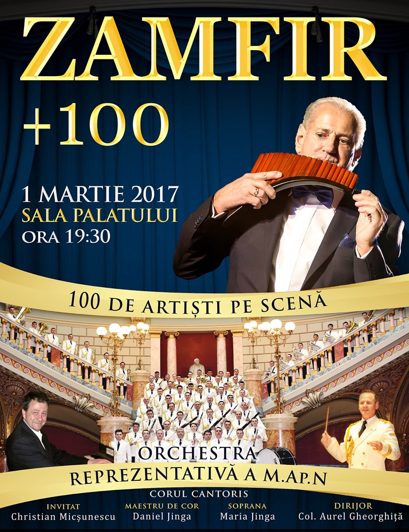 bilete Zamfir + 100