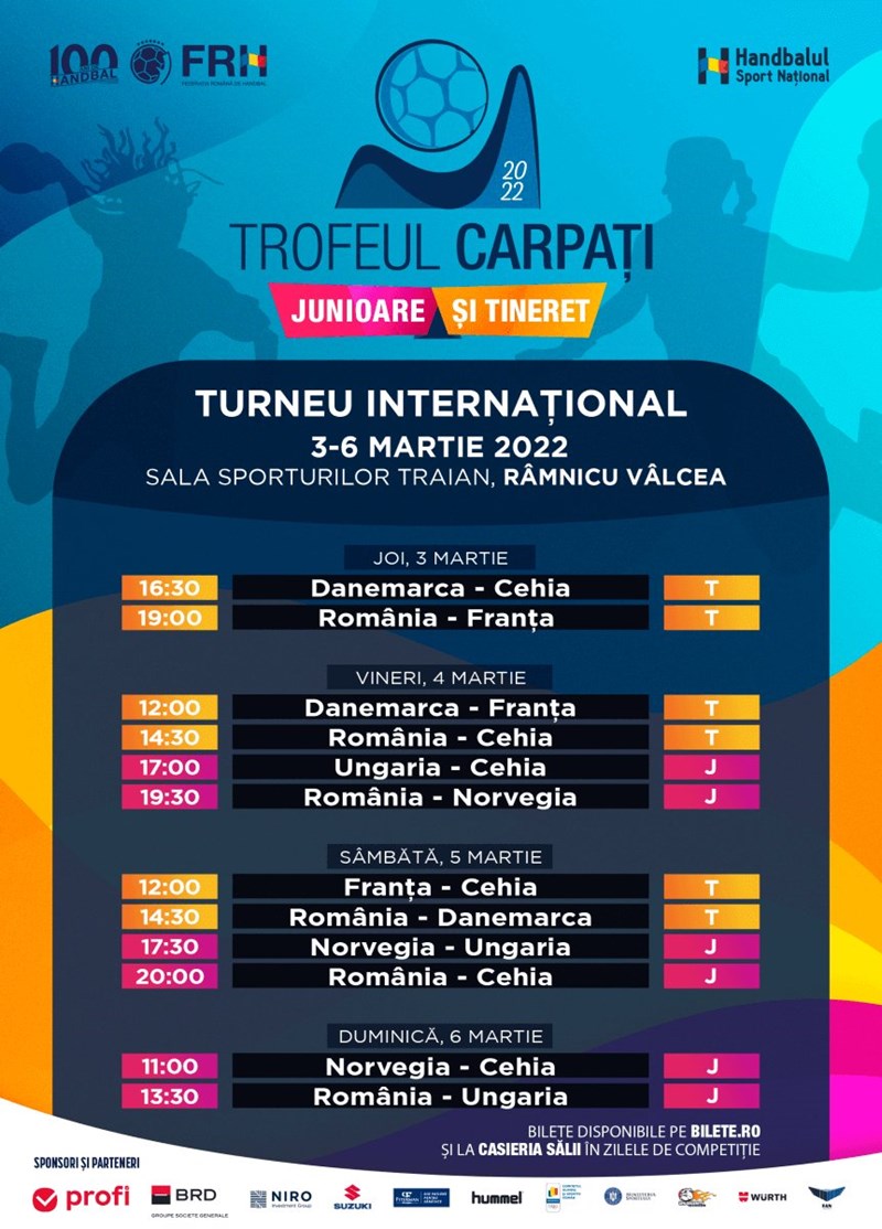 bilete Trofeul Carpati pentru Junioare si Tineret