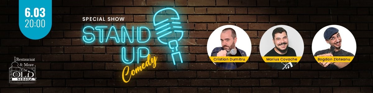 bilete Stand up Comedy cu Cristian Dumitru,Marius Covache,Bogdan Zloteanu