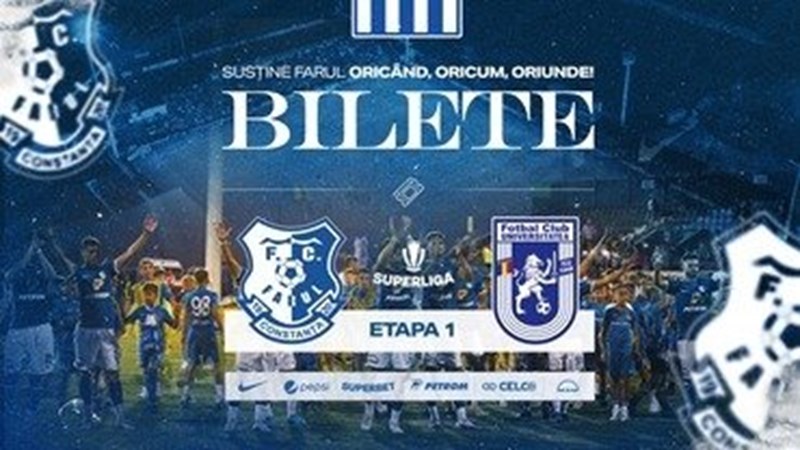 bilete Superliga FC Farul Constanta - FCU 1948