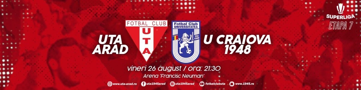 bilete UTA ARAD - FC Universitatea Craiova 1948 - SUPERLIGA