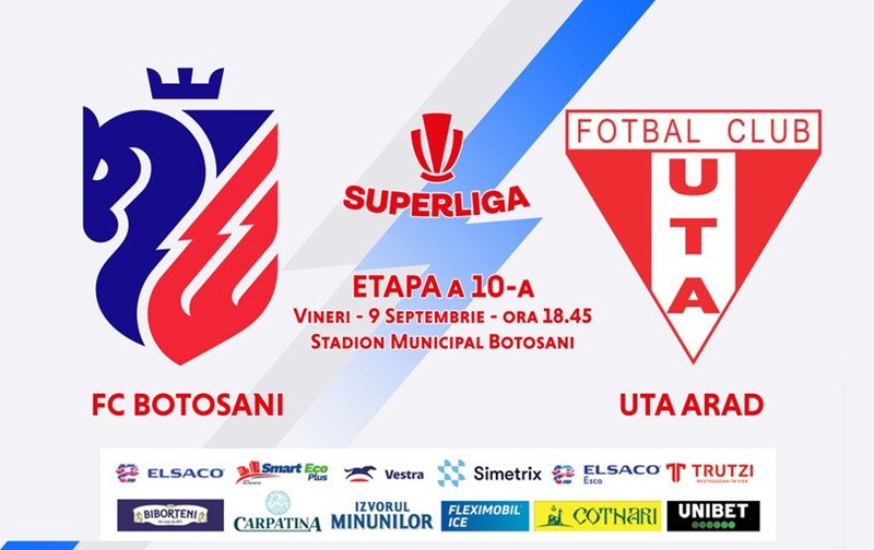 bilete AFC Botosani - UTA Arad - SUPERLIGA