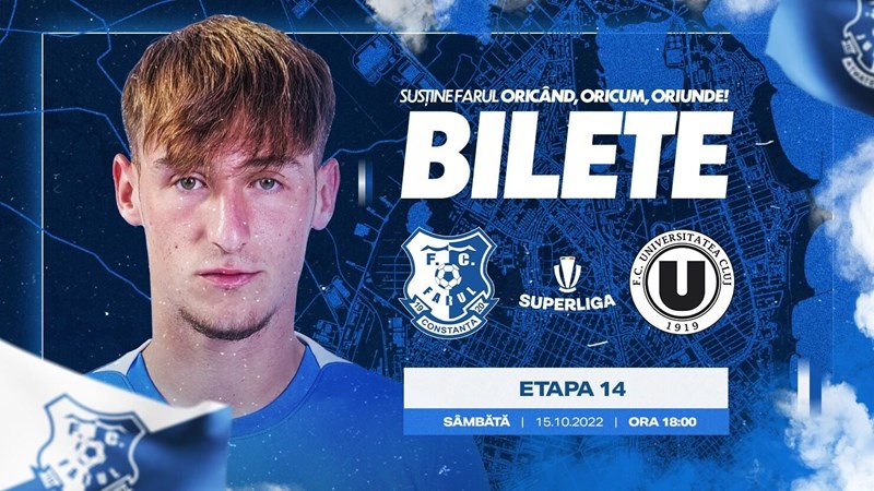 bilete FC Farul Constanta - FC Universitatea Cluj - SUPERLIGA