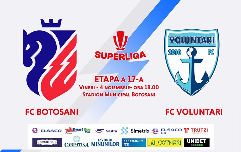 bilete AFC Botosani - FC Voluntari - SUPERLIGA