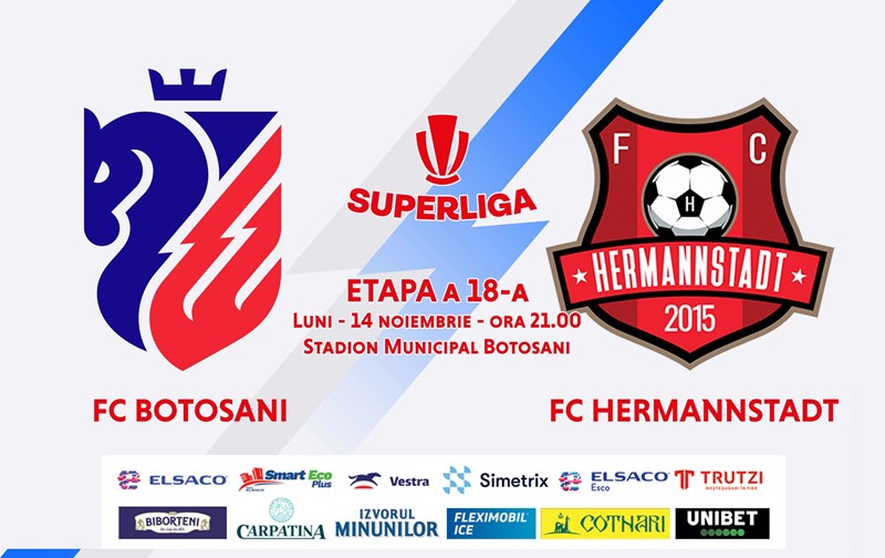 bilete AFC Botosani - AFC Hermannstadt - SUPERLIGA