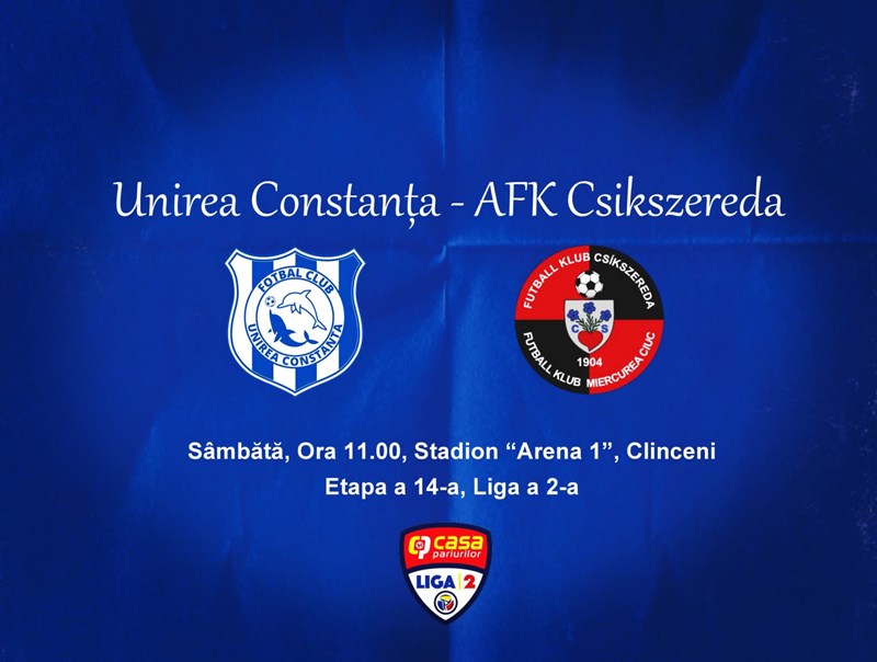 bilete Unirea Constanta - AFK Csikszereda - Liga 2