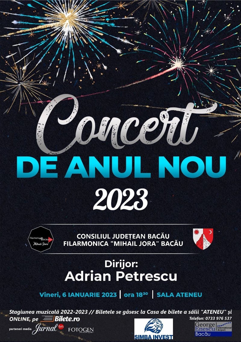 bilete Concert de Anul Nou - Filarmonica Mihail Jora