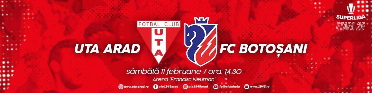 bilete UTA Arad - AFC Botoșani - SUPERLIGA - ETAPA XXV