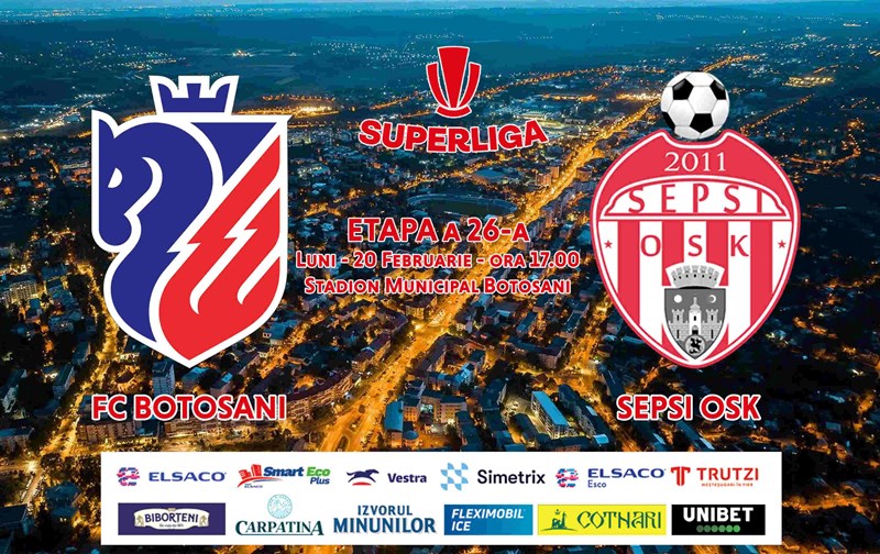 bilete AFC Botosani - SEPSI OSK - SUPERLIGA