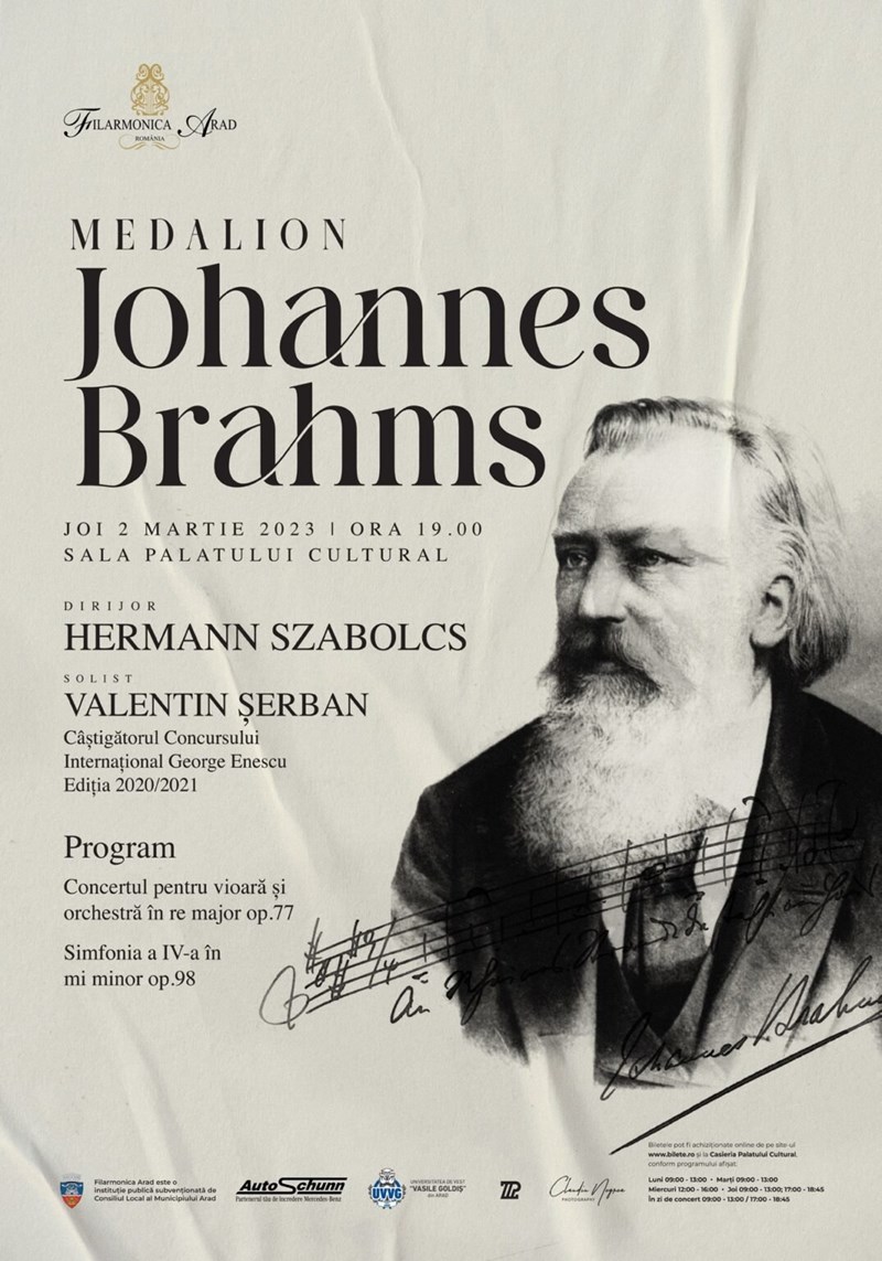 bilete Medalion Johannes Brahms