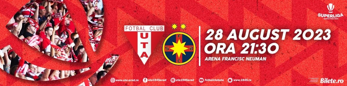 bilete UTA Arad - FCSB