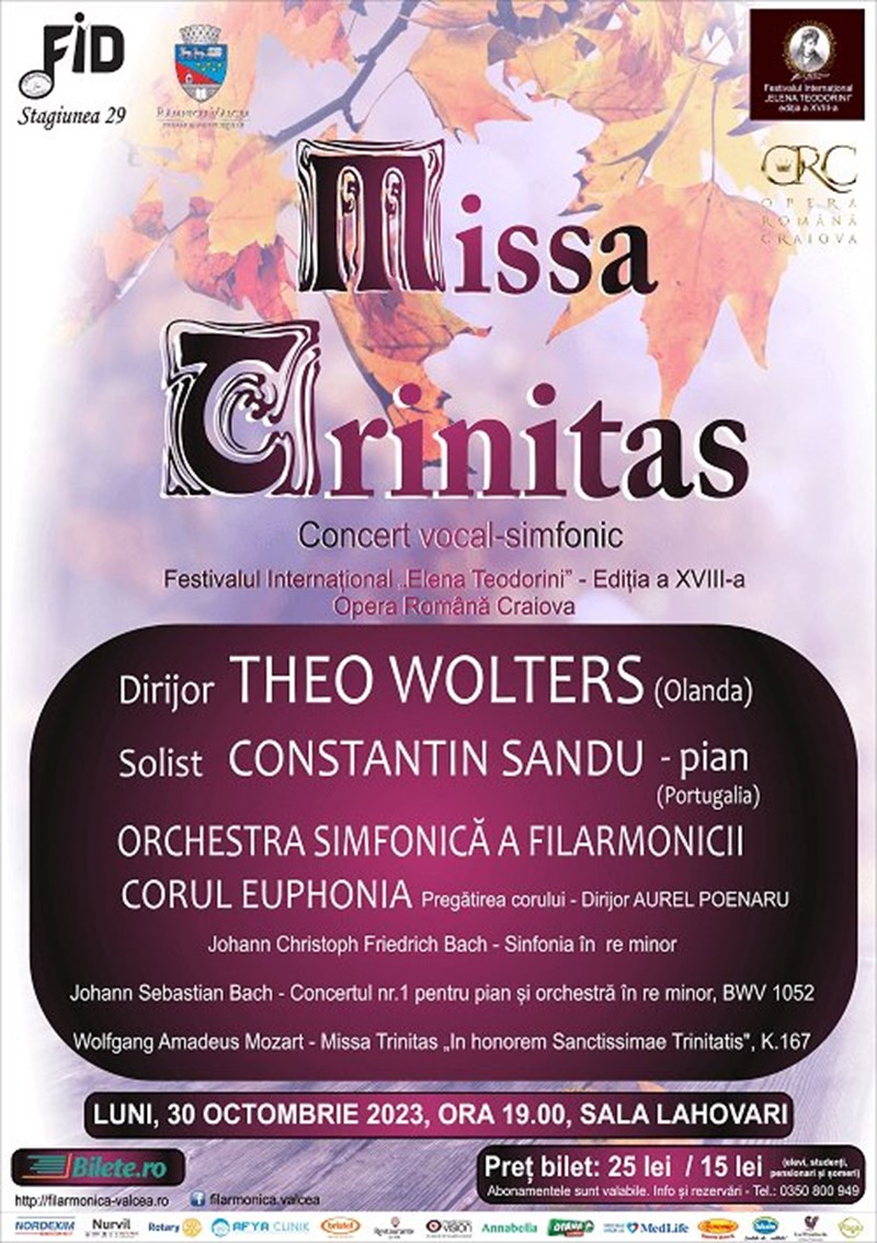 bilete Missa Trinitas - Concert vocal-simfonic