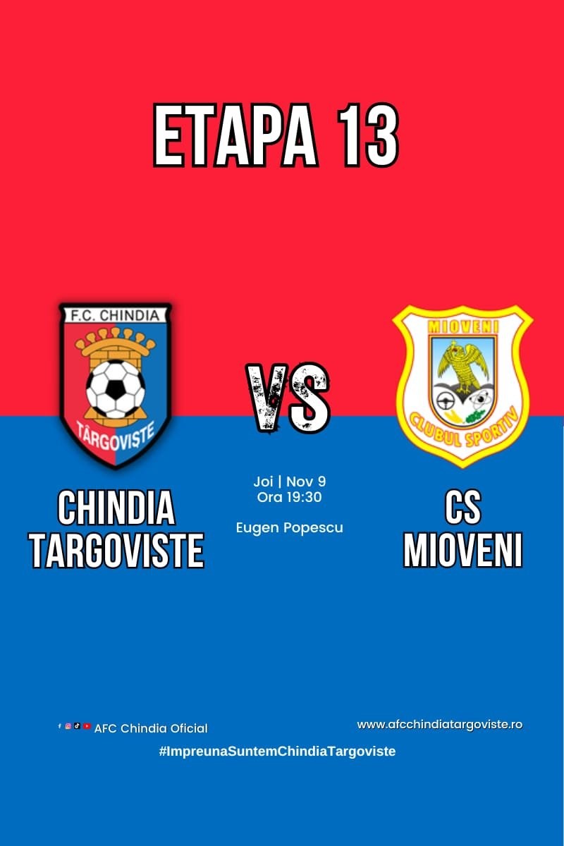 bilete Chindia Targoviste - CS Mioveni