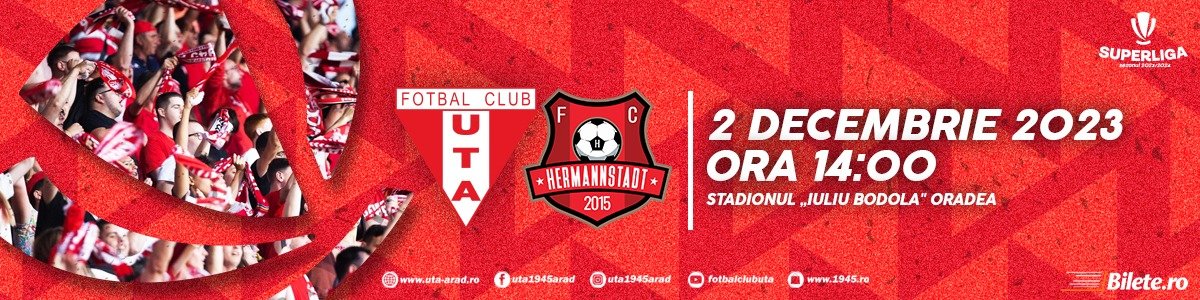 FC Uta Arad - AFC Hermannstadt (2-0), First Division 2023, Romania