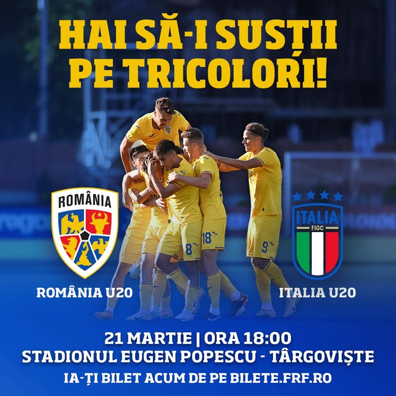 bilete Friendly Match - LOT U20 - Romania vs Anglia