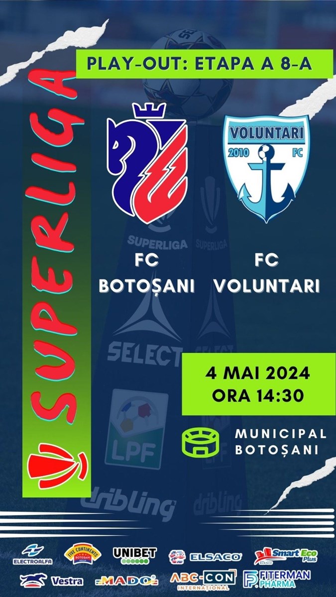 bilete FC Botosani - FC Voluntari