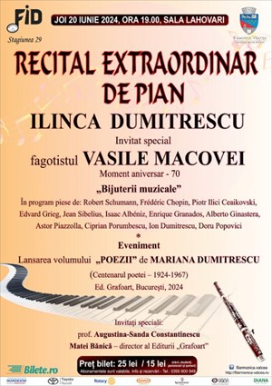 Recital Extraordinar de Pian - Ilinca Dumitrescu