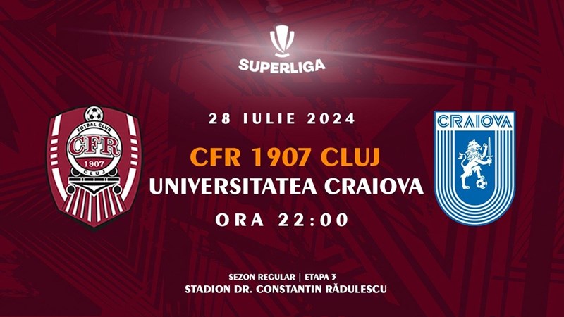 bilete CFR 1907 CLUJ - Universitatea Craiova