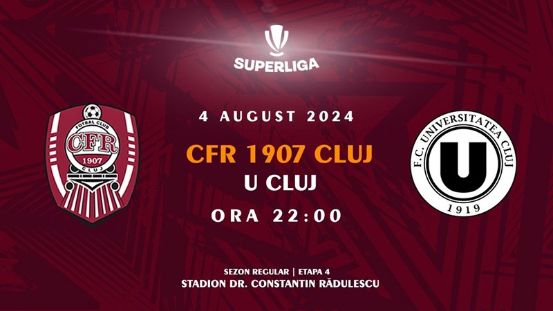 bilete CFR 1907 CLUJ - Universitatea Cluj