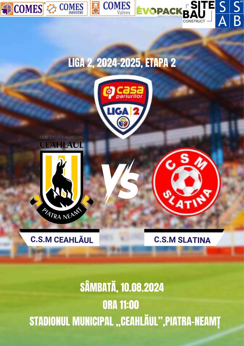 bilete CSM Ceahlaul Piatra Neamt - CSM Slatina