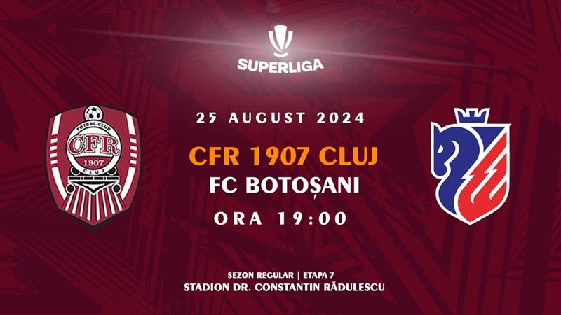 bilete CFR 1907 Cluj - FC Botosani