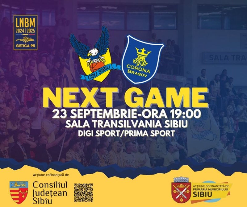 bilete BC CSU Sibiu - CSM Corona Brașov