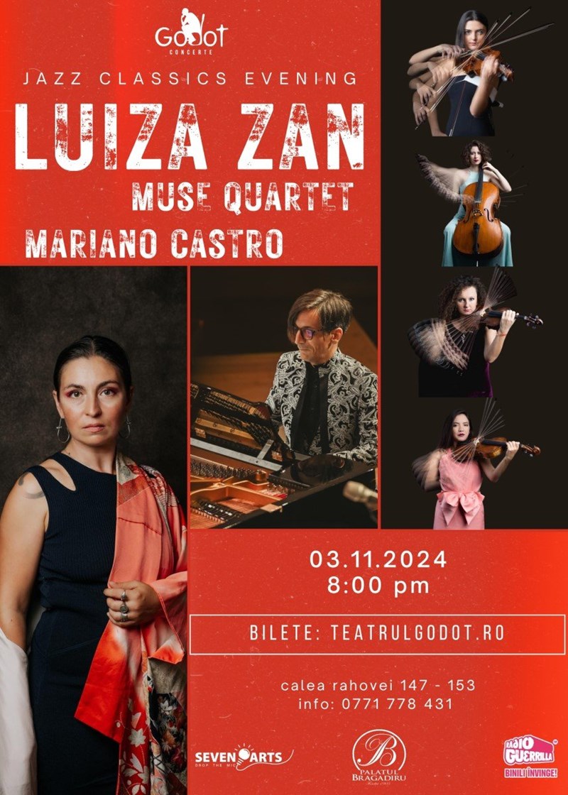 bilete Luiza Zan | Mariano Castro | Muse Quartet A Classic Jazz Evening