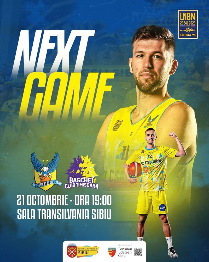 bilete BC CSU Sibiu - BC Timisoara