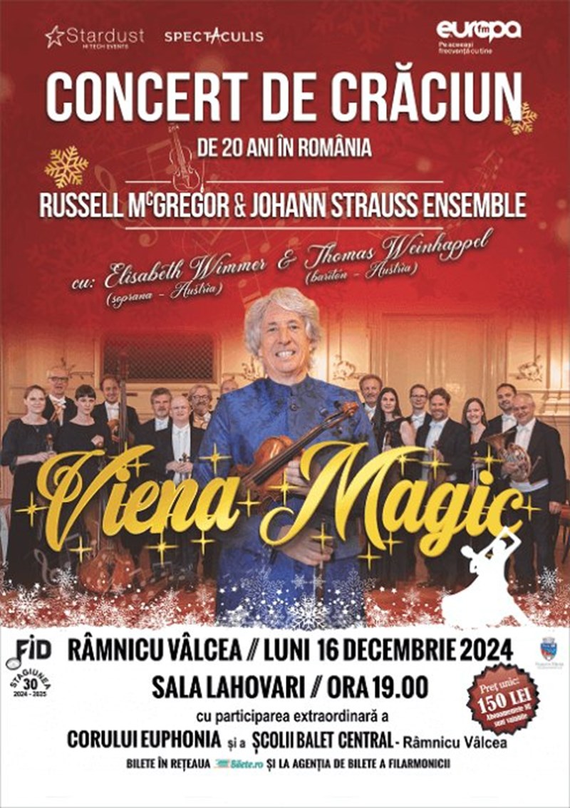 bilete Viena Magic - Concert de Craciun de 20 de ani in Romania