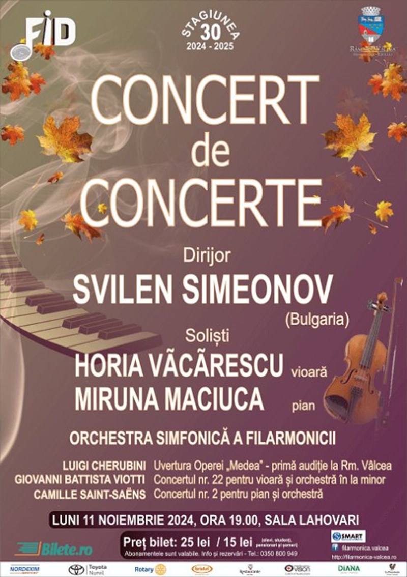 bilete Concert de Concerte - Filarmonica Ramnicu Valcea