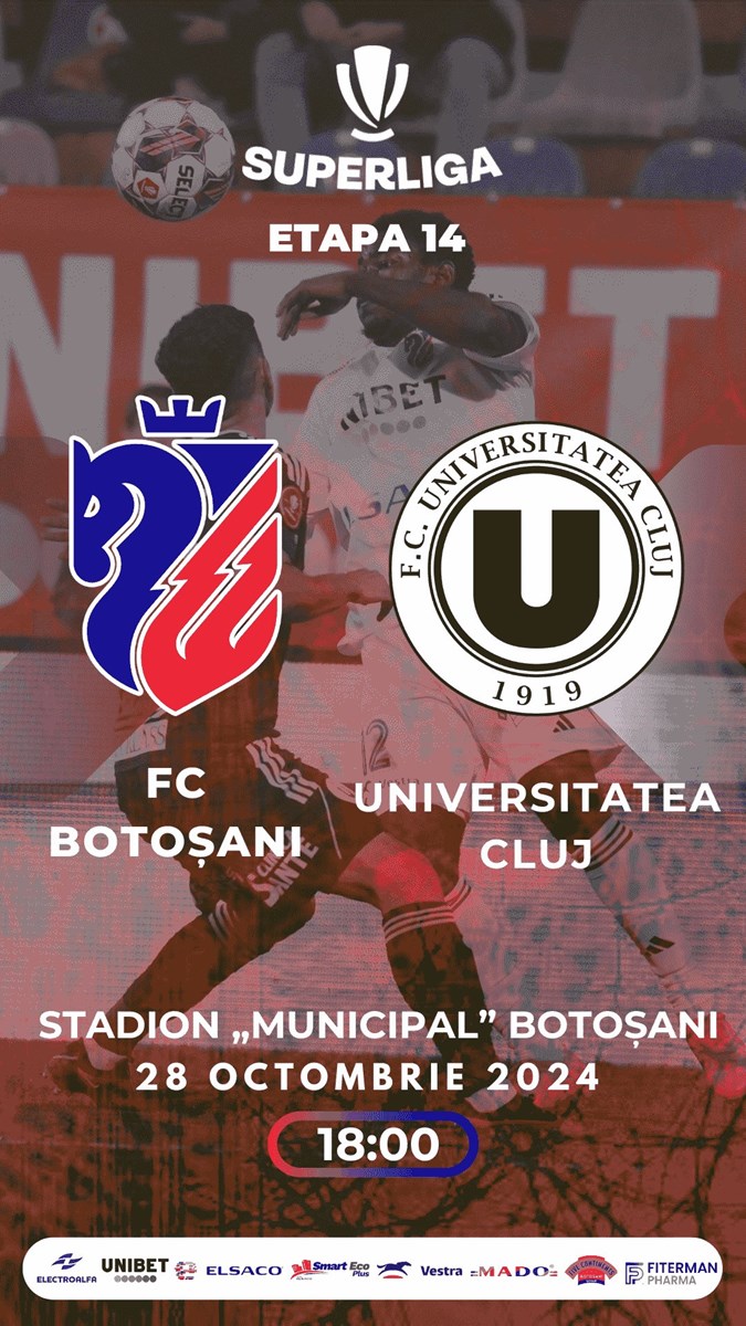 bilete FC Botosani - FC Universitatea Cluj