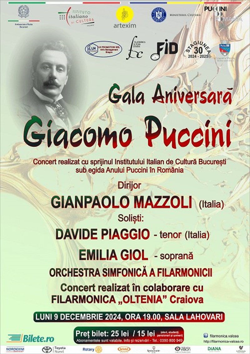 bilete Gala Aniversara Giacomo Puccini