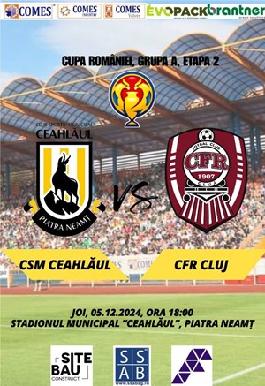 Ceahlaul Piatra Neamt - CFR 1907 Cluj