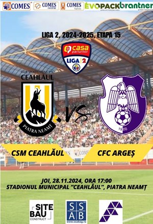 CSM Ceahlaul Piatra Neamt - CSC FC Arges