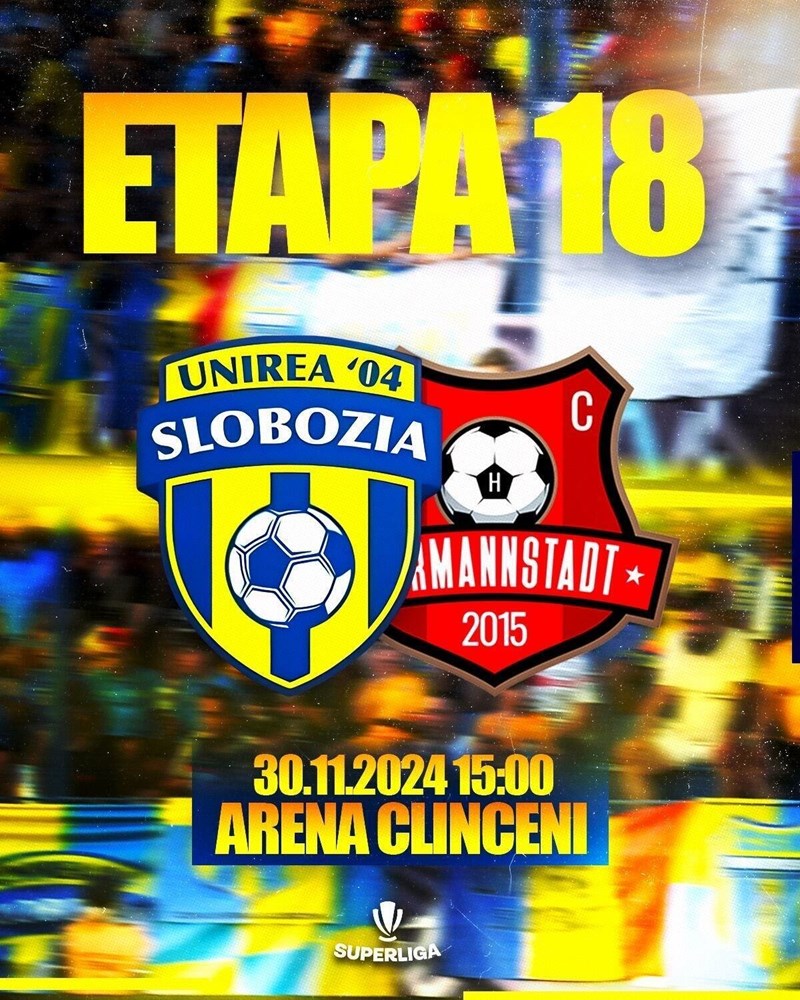 bilete Unirea Slobozia - FC Hermannstadt