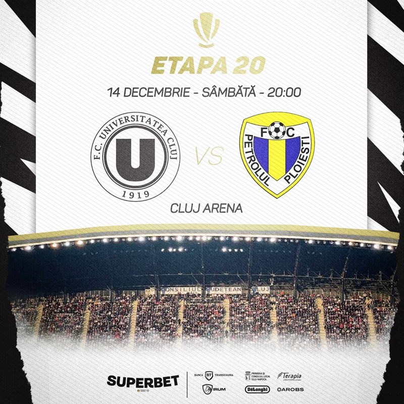 bilete FC Universitatea Cluj - FC Petrolul Ploiesti