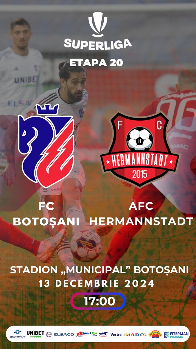 bilete FC Botosani - FC Hermannstadt