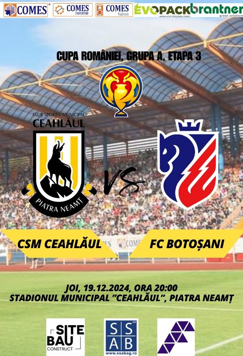 bilete CSM Ceahlaul Piatra Neamt - FC Botosani