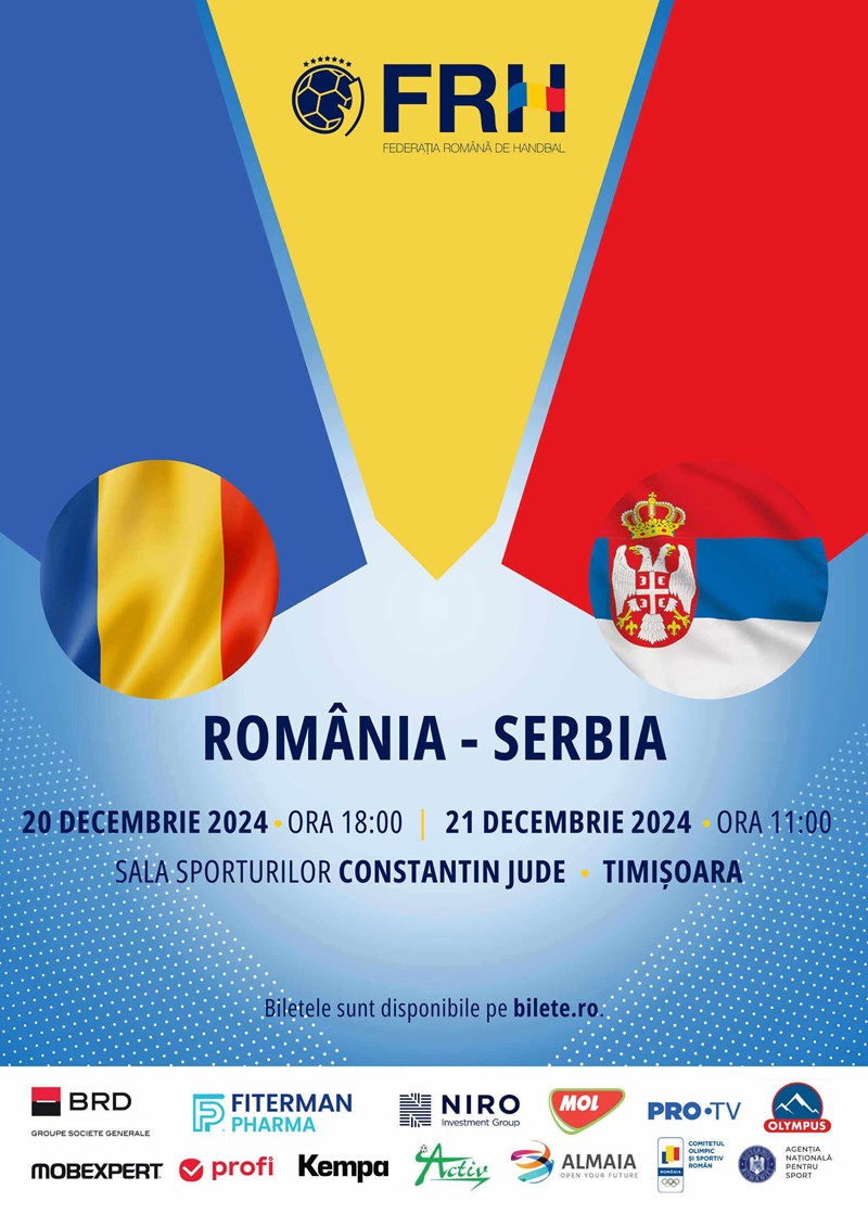 bilete Handbal Masculin la Tineret - Romania vs Serbia