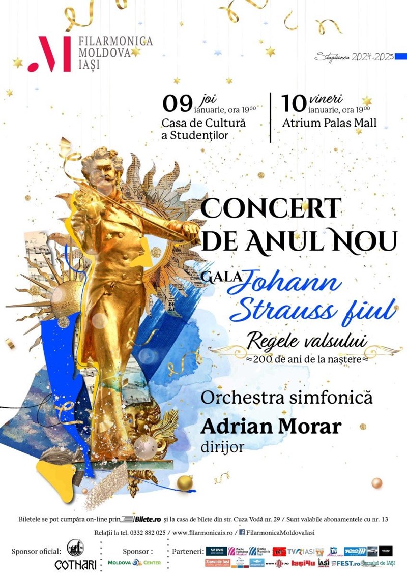 bilete Concert de Anul Nou – Gala Johann Strauss, fiul