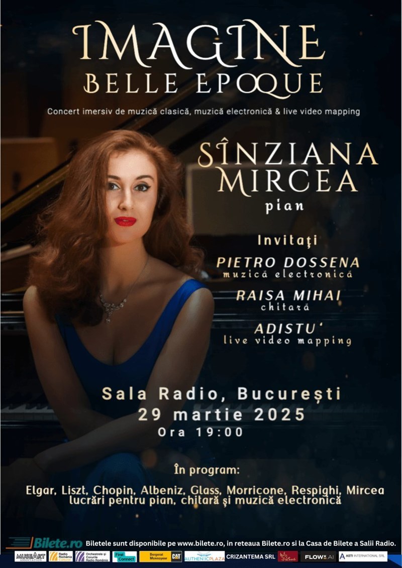 bilete Sinziana Mircea - concert de pian si muzica electronica Imagine Belle Epoque