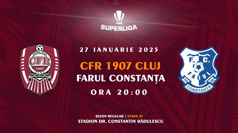 bilete CFR 1907 Cluj - Farul Constanta