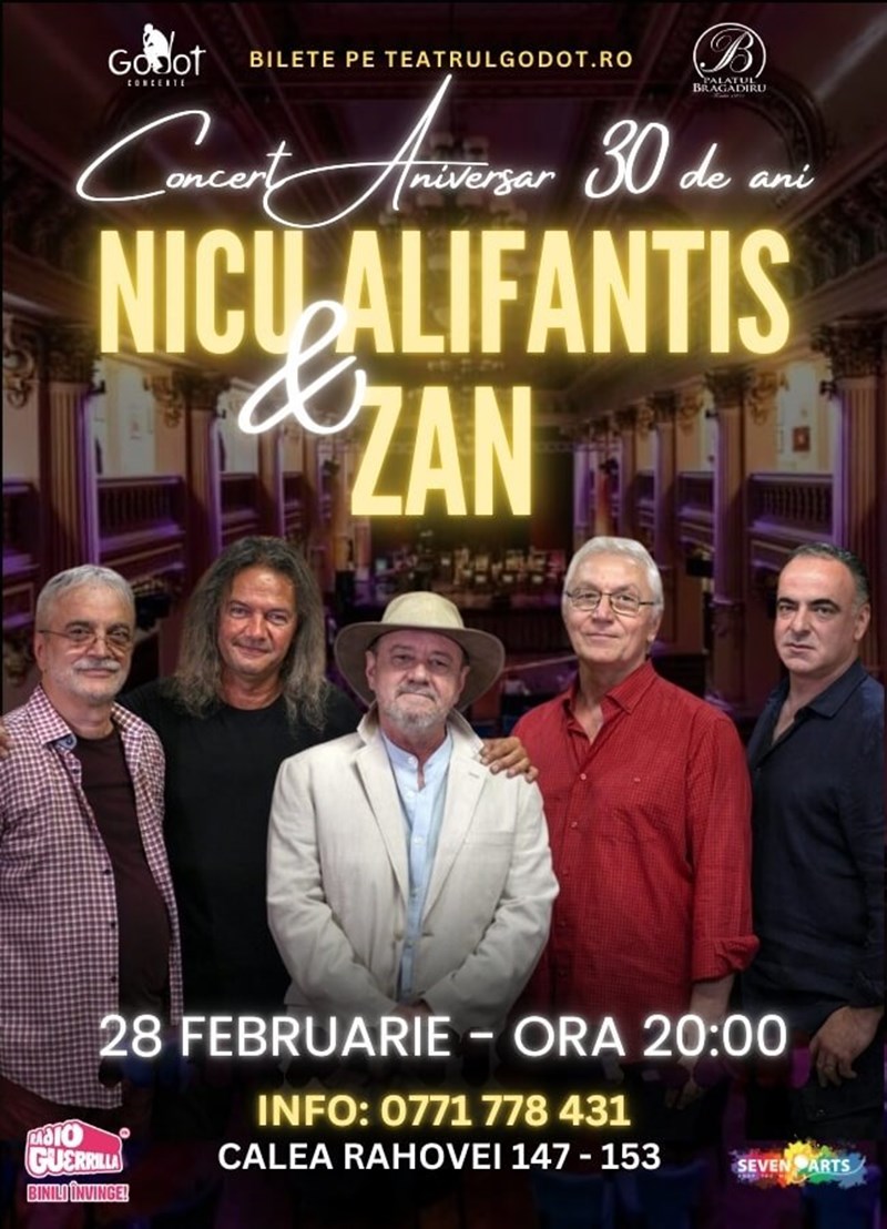 bilete Nicu Alifantis Concert Aniversar 30 de ani