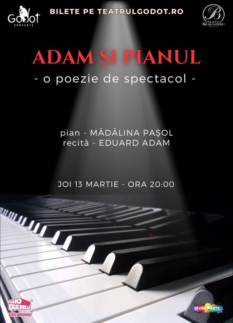 bilete Mădălina Pașol & Eduard Adam | O poezie de spectacol: ADAM ȘI PIANUL