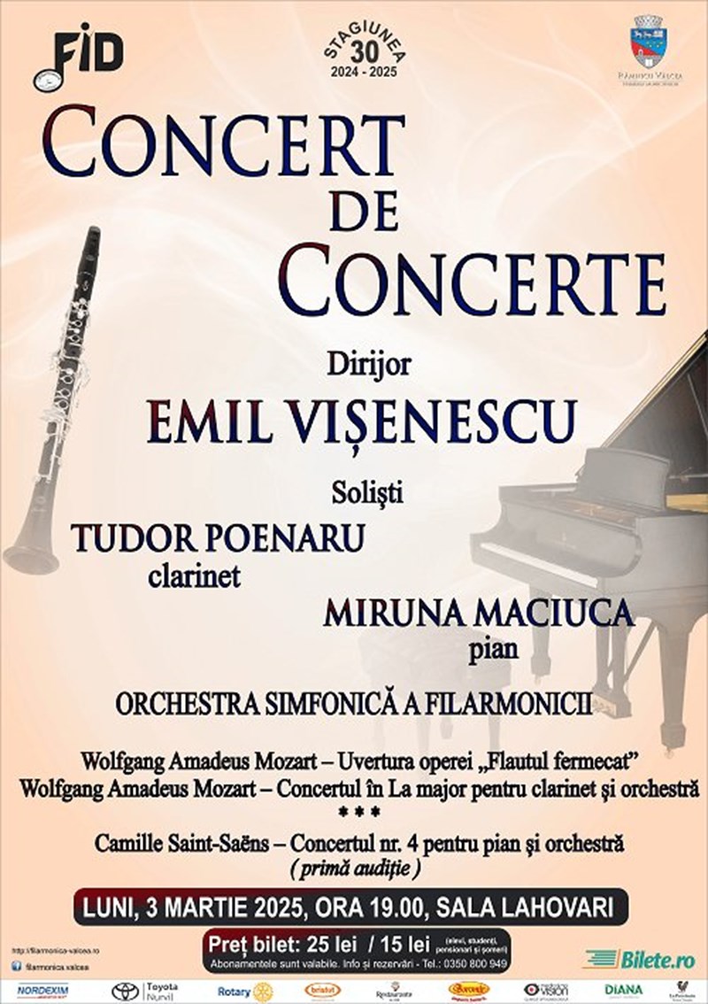 bilete Concert de Concerte - Filarmonica Ramnicu Valcea